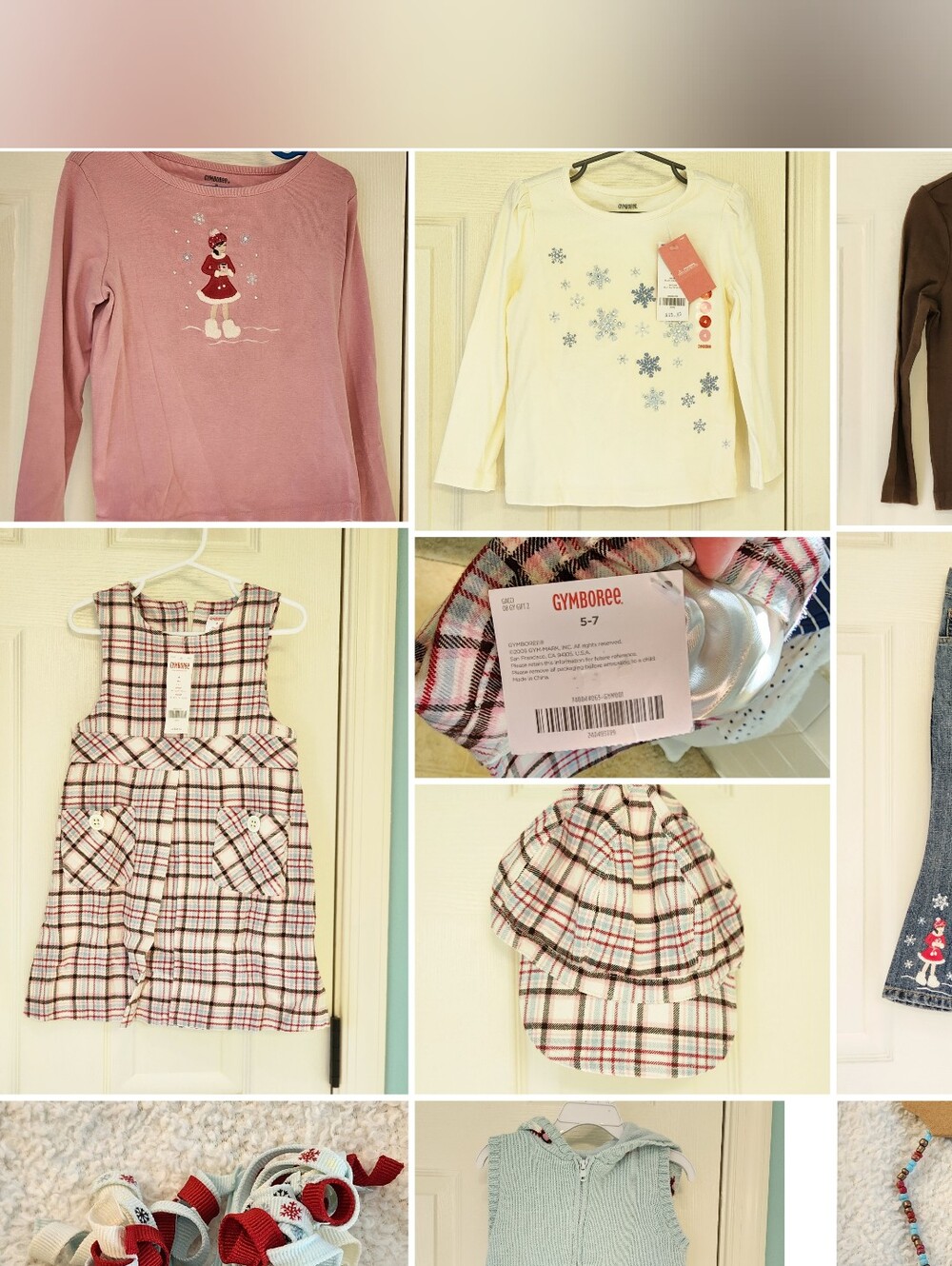 Vintage (2008) Gymboree Winter Snowflake lot size 4/5. Many Are NWT Some VGUC